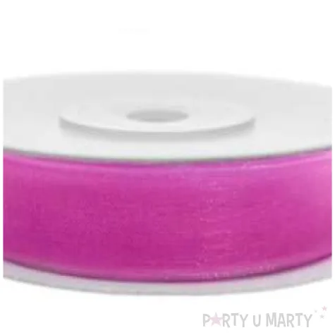 tasiemka szyfonowa rozowa 6 mm 25 m
