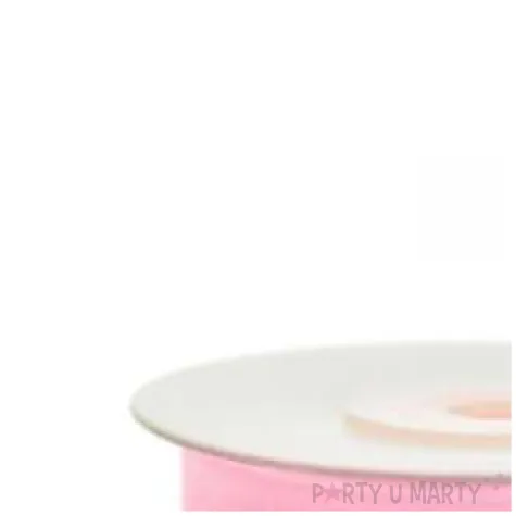 tasiemka szyfonowa rozowa jasna 12 mm 25 m