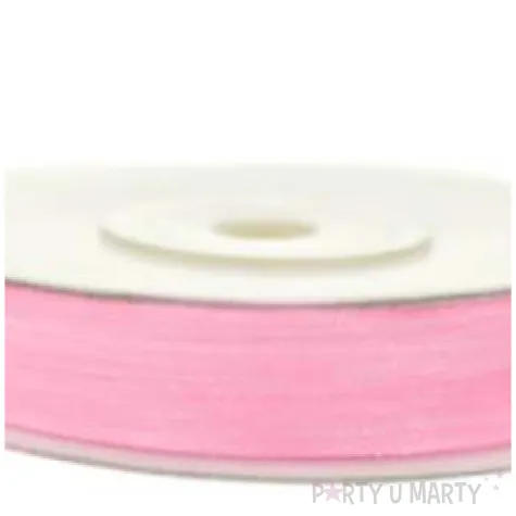 tasiemka szyfonowa rozowa jasna 3 mm 50 m