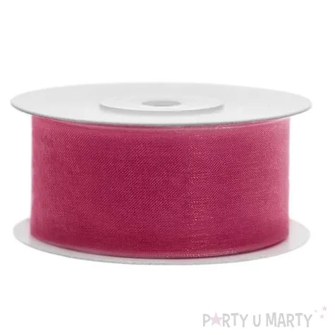 tasiemka szyfonowa rumiana ciemna 38 mm 25 m