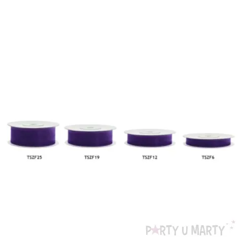 tasiemka szyfonowa sliwka 25 mm 25 m