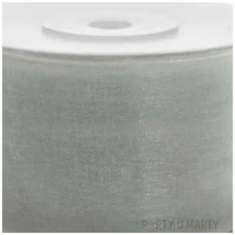 tasiemka szyfonowa szara 38 mm 25 m