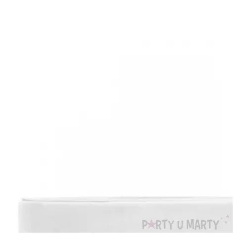 tasiemka welurowa classic bialy partydeco 25 mm 10 m