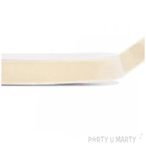 tasiemka welurowa classic kremowy partydeco 15 mm 10 m