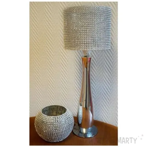 tasma dekoracyjna cyrkonie srebrne czakos 12cm 9m