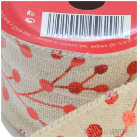 tasma dekoracyjna juta ostrokrzew bezowa arpex 5x150 cm