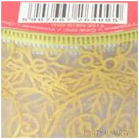 tasma dekoracyjna organza premium z drucikiem bialo zlota 5 270 cm arpex