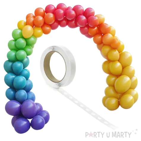 tasma do girland samoprzylepne kropki klejowe bo balonow kleksy na urodziny wesele x1000