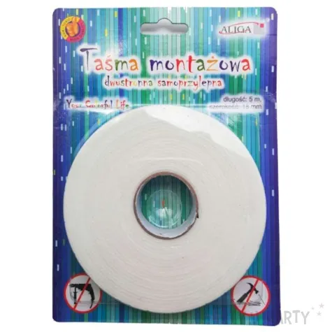 tasma dwustronna piankowa aliga 18 mm x 5 m