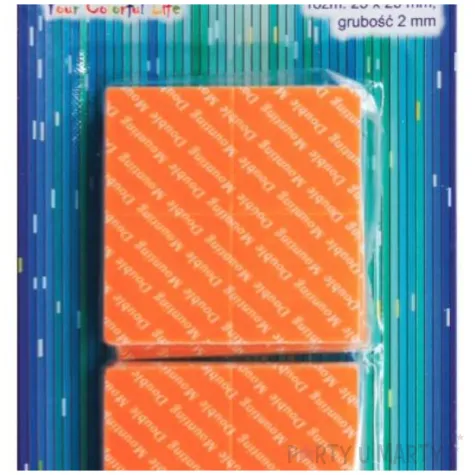 tasma dwustronna piankowa samoprzylepna aliga 25x25mm 40szt