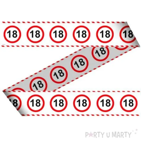 tasma party 18 traffic birthday 7 5 cm x 15 m