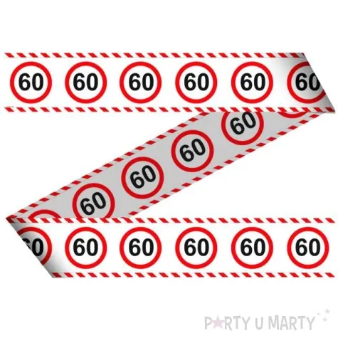 tasma party 60 traffic birthday 7 5 cm x 15 m