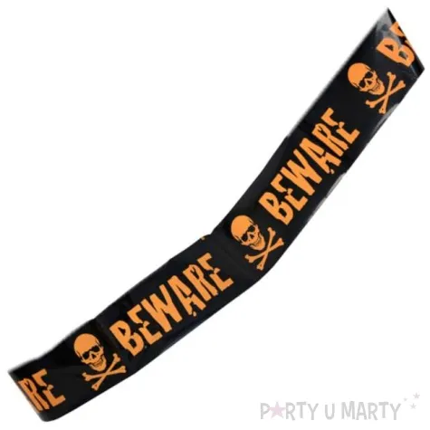 tasma party czaszka beware czarna arpex 240 cm