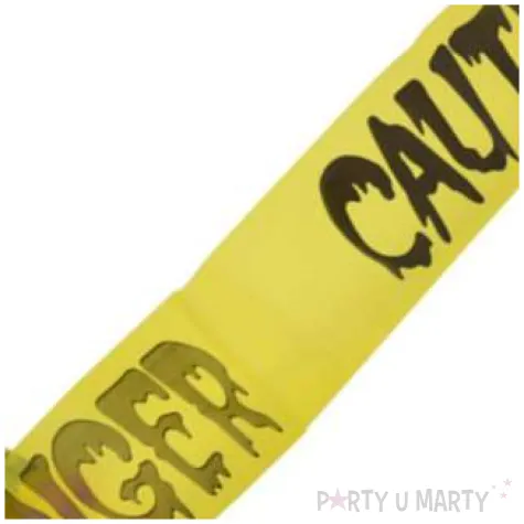 tasma party czaszka danger caution zolta arpex 240 cm