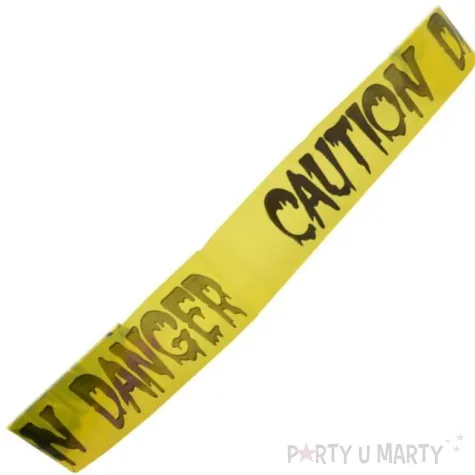 tasma party czaszka danger caution zolta arpex 240 cm1