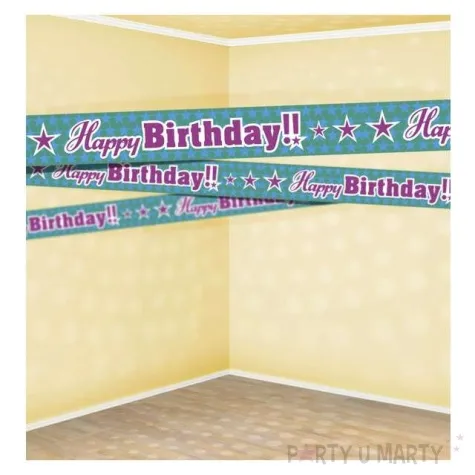 tasma party happy birthday 7 5 cm x 6 m