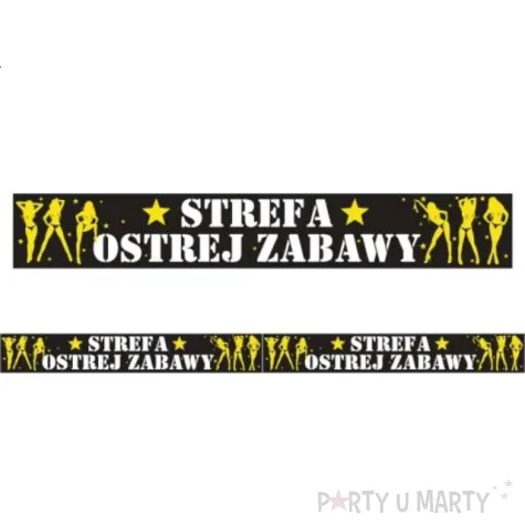 tasma party strefa ostrej zabawy 250 mb 1 rolka