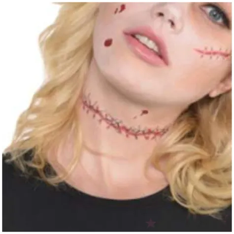 tatuaz rany szyte amscan 14 szt