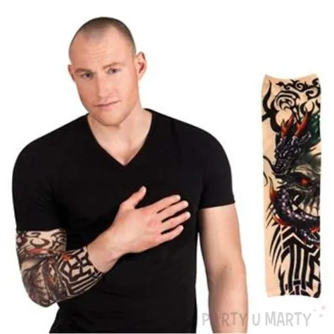 tatuaz rekaw czaszka godan