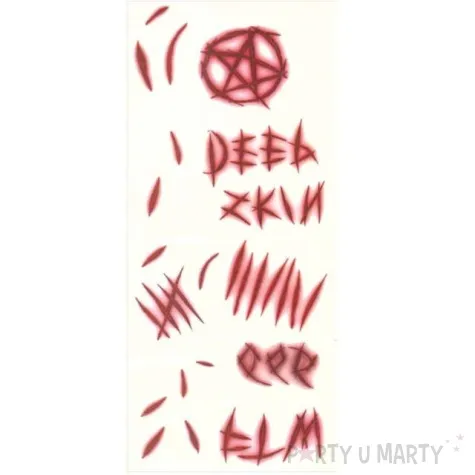 tatuaz rekaw krwawe zadrapania od wilkolaka guirca