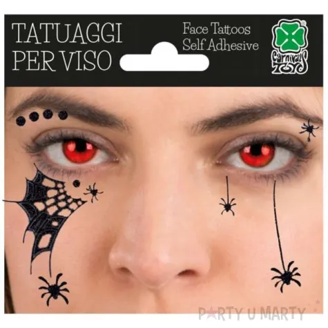 tatuaz wodny czarne pajaki carnival toys