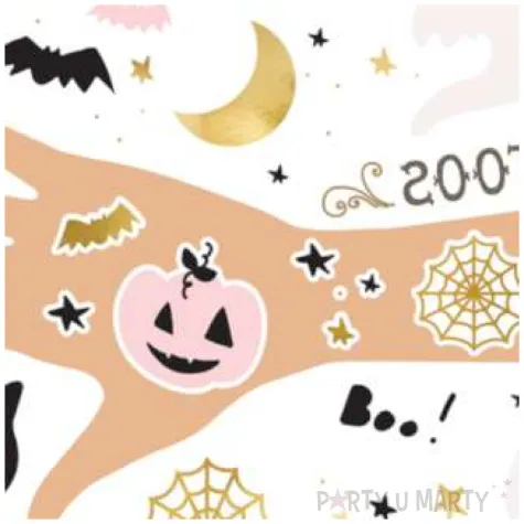 tatuaz wodny halloween boo mix partydeco 12 szt