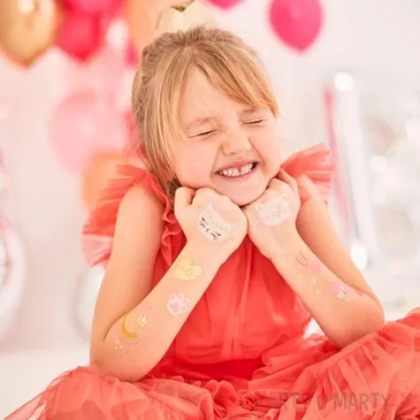 tatuaz wodny kotki tattoos mix partydeco 12 szt