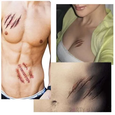 tatuaz wodny monster attack 105x60 mm