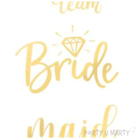 tatuaz wodny wieczor panienski bride team maid of honor zloty partypal 13 szt