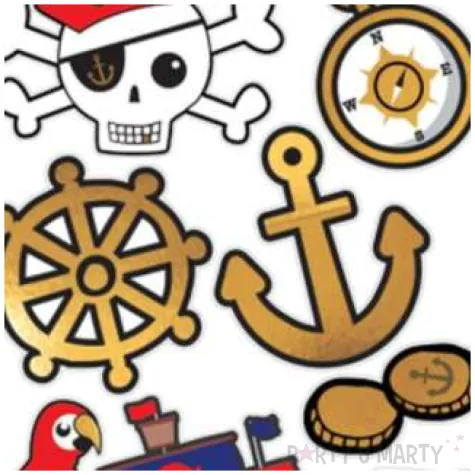 tatuaze piraci amscan 11 szt