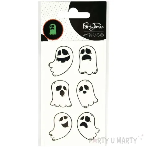 tatuaze swiecace w ciemnosci duchy halloween mix arpex 6 szt