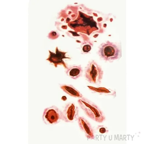 tatuaze zmywalne rany ciete halloween czerwony arpex 11 szt