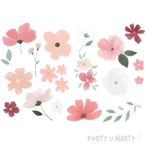 tatuaze zmywalne wieczor panienski kwiaty partydeco 18 szt