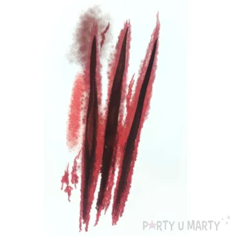 tatuaze zmywalne zakrwawione blizny ciete rany tropic