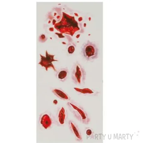 tatuaze zmywalne zakrwawione blizny guirca