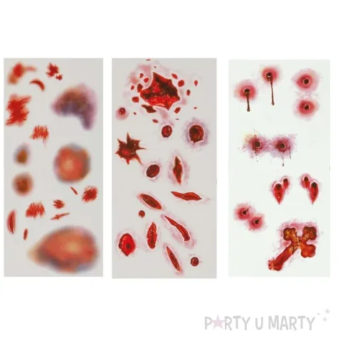 tatuaze zmywalne zakrwawione blizny guirca