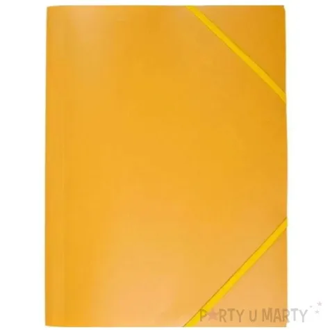 teczka a4 plastikowa z gumka zolta d rect