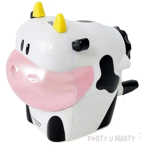 temperowka krowka z korbka bialo czarna deli