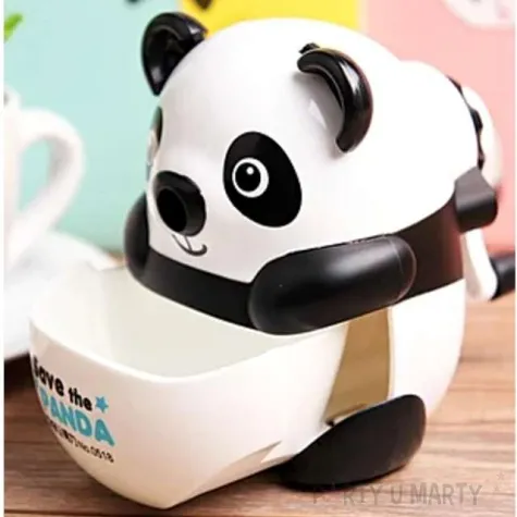 temperowka panda z korbka bialo czarna deli