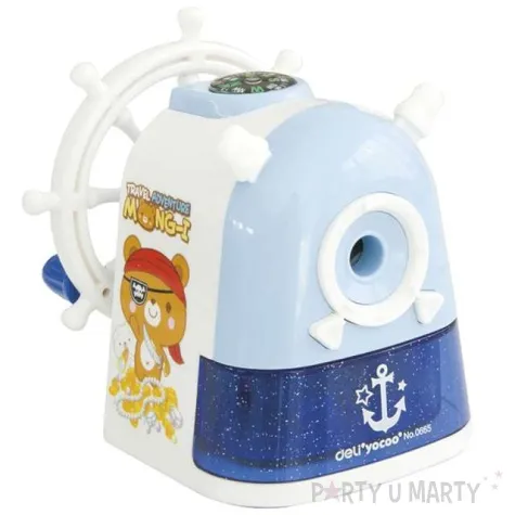 temperowka piracki ster z korbka niebieska deli