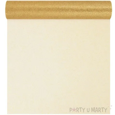 tiul brokatowy zloty partypal 0 3 x 9 m