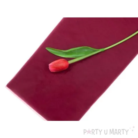 tiul drobny bordowy 150 cm x 10 m 1 szt