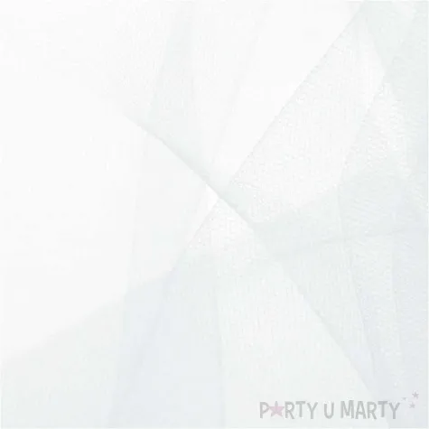 tiul gladki bialy partypal 0 3 x 9 m