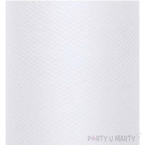 tiul gladki bialy sztywny partydeco 0 3 x 50 m