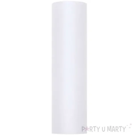 tiul gladki bialy sztywny partydeco 0 3 x 50 m