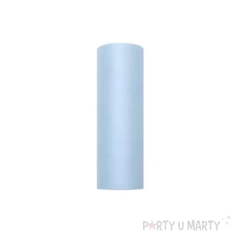 tiul gladki blekitny partydeco 0 15 x 9 m