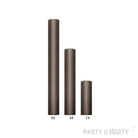tiul gladki brazowy 0 50 x 9 m