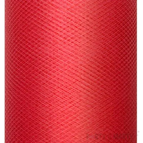 tiul gladki classic czerwony partydeco 0 3 x 50 m 1 szt