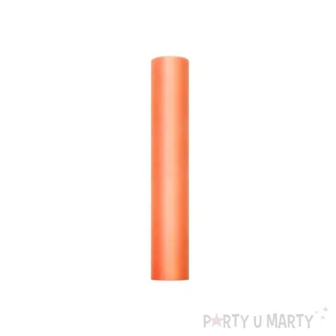 tiul gladki classic pomaranczowy partydeco 0 30 x 9 m