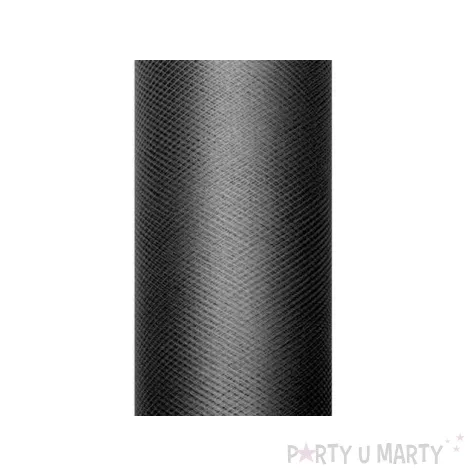 tiul gladki czarny 0 08 x 20 m